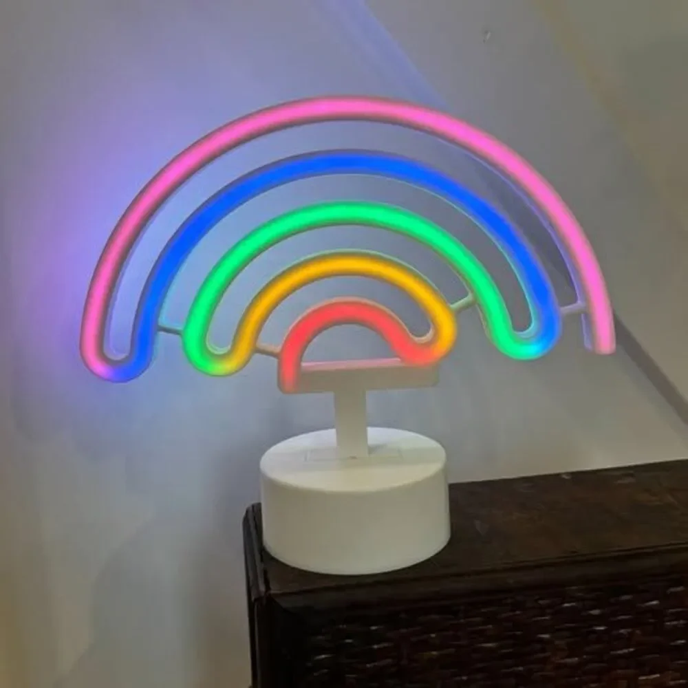 Cute Rainbow Neon Style Lamp Novelty Light